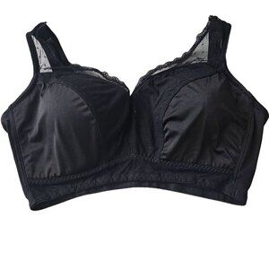 Rhonda Shear Black Style 676 Shapewear Leisure Bra in Size 3X